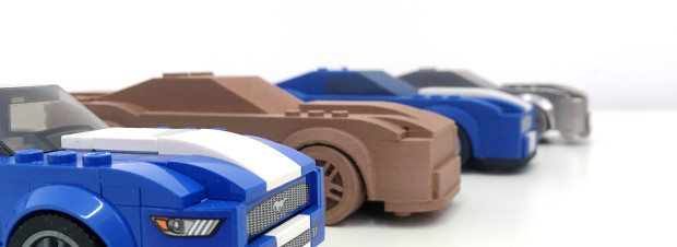 3d tlaceny mustang shelby lego